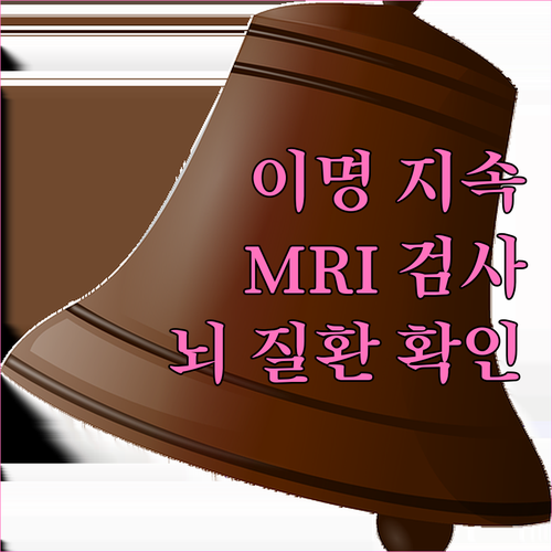 지속적인 이명, MRI 검사로 뇌 질환 확인해야