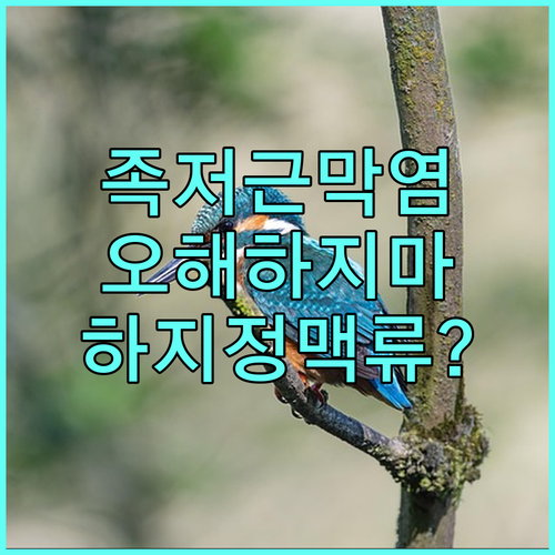족저근막염 오해, 하지정맥류 초기 증상일수도