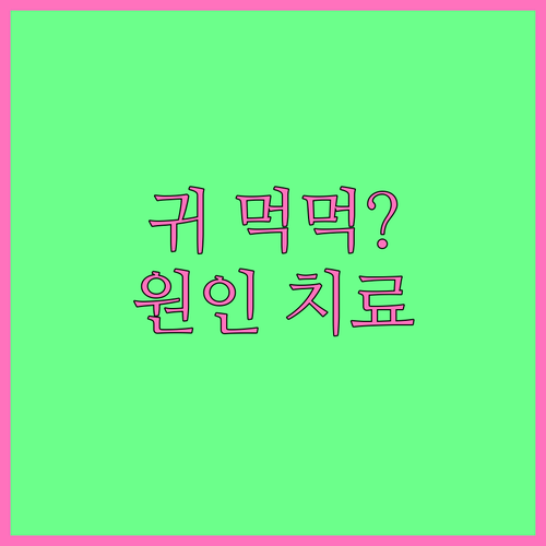 갑자기 귀가 먹먹? 귀 압력감의 모든 것: 증상, 원인, 치료법