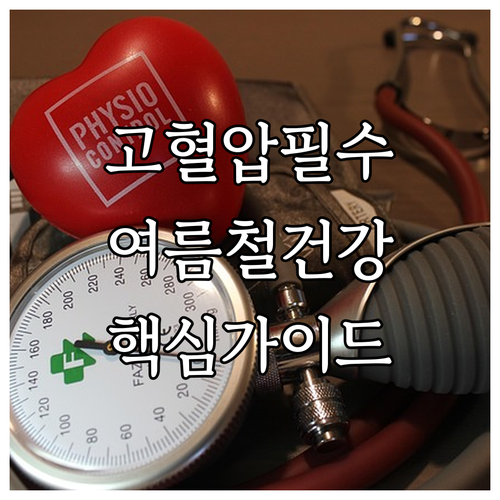 고혈압 환자를 위한 여름철 건강 관리 핵심 가이드