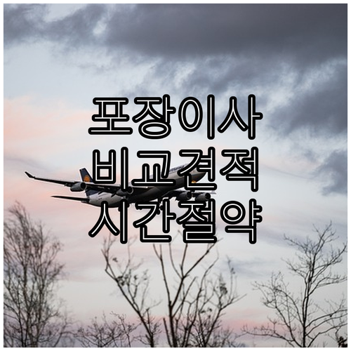 포장이사 비교 사이트, 시간 절약의 핵심!