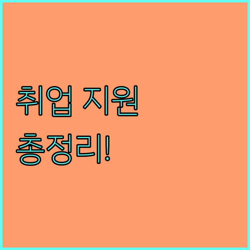 2025년 서민 취업 지원 프로그램 총정리 대상, 혜택, 신청 방법
