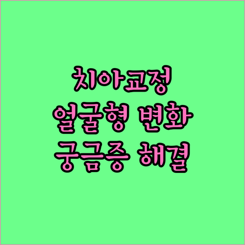 치아교정, 얼굴형 변화에 얼마나 영향을 줄까? 궁금증 해결