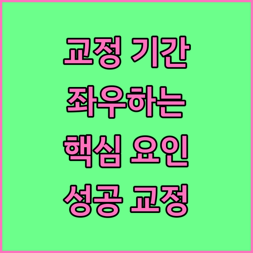 치아교정, 기간에 영향을 주는 요인은? 성공적인 교정을 위한 필수 정보