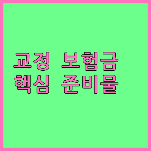 치아교정 보험금 청구, 놓치지 말아야 할 핵심 준비물
