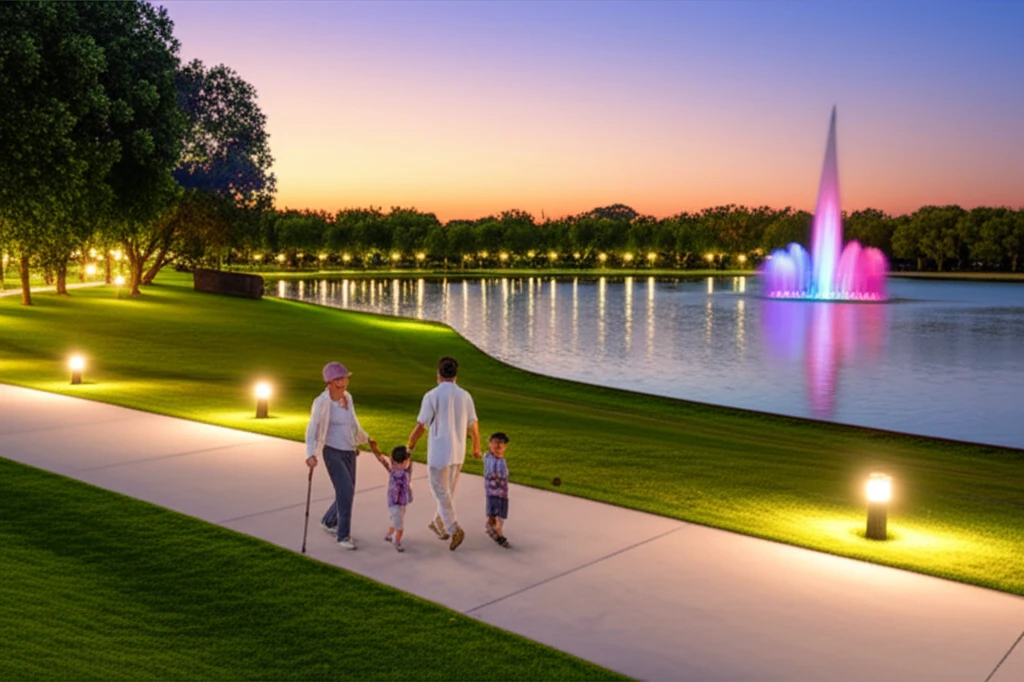 용지호수공원 전경