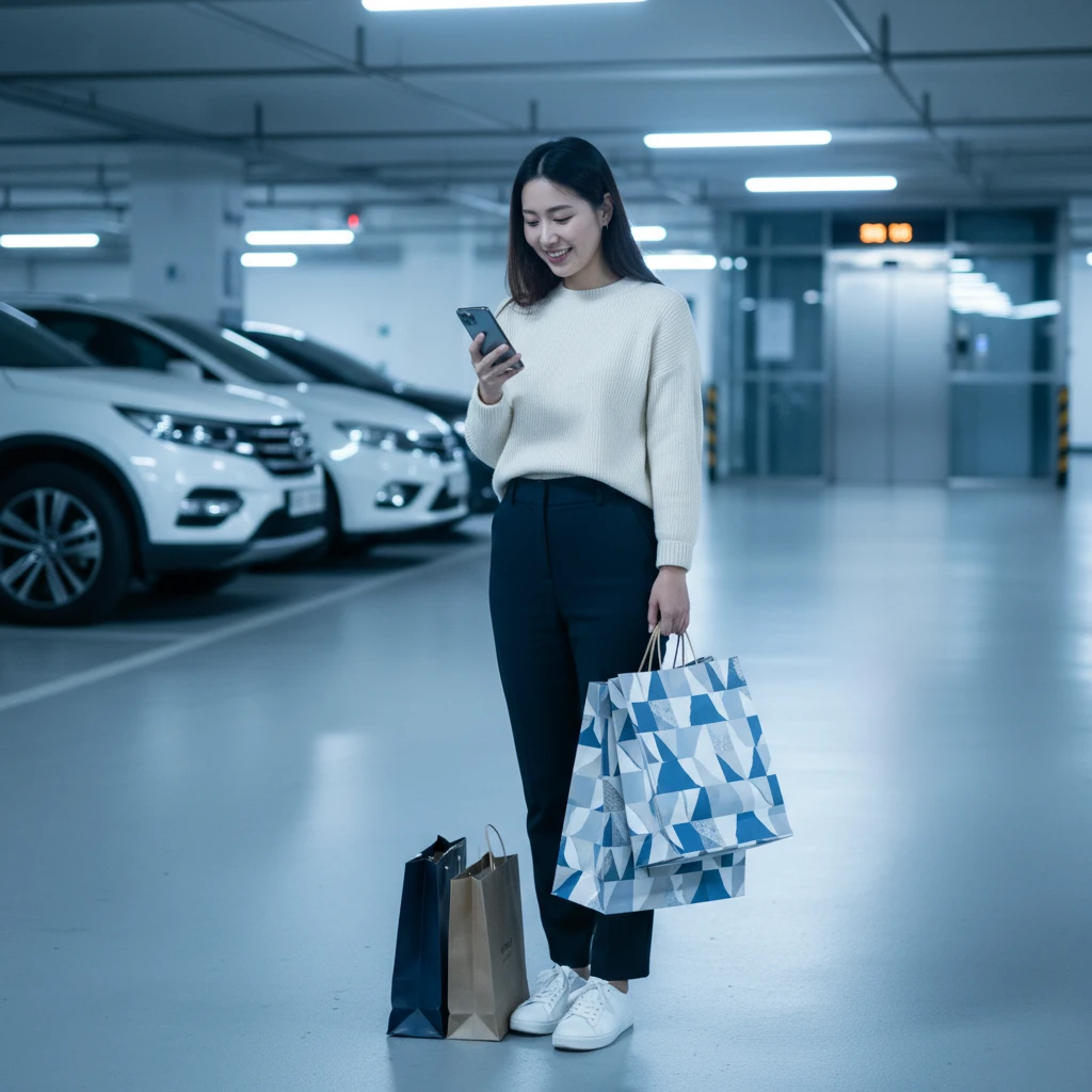 신중동역 롯데백화점 주차장