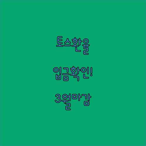 토스뱅크 환율 적용 오류 보상금 3월 말까지 자동 입금 안내