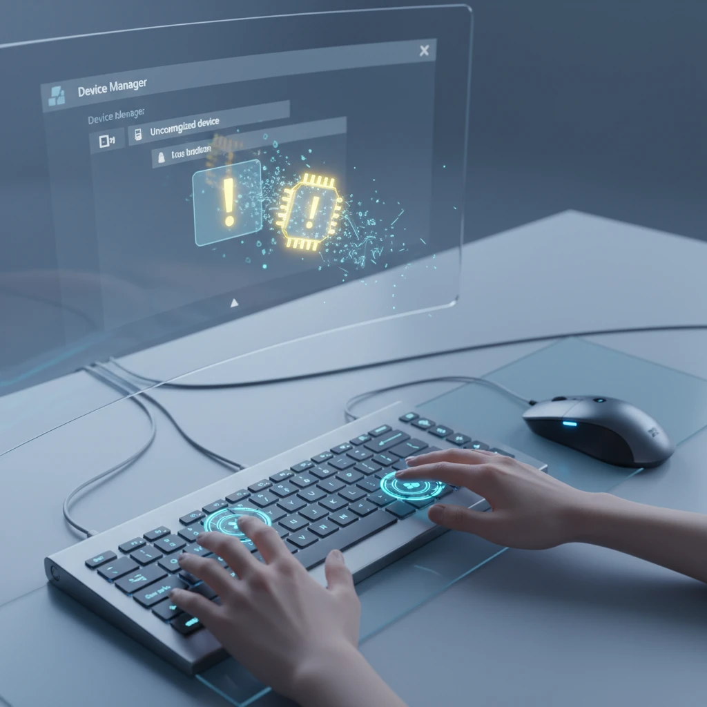 장치 관리자 드라이버 재설치 화면